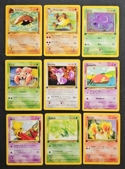 Vintage Wizards of the Coast Pokemon Card 1st Edition Lot (9 Cards: Kabuto) - Image 1
