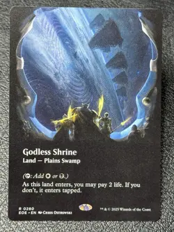 Godless Shrine 0280 - Borderless Non Holo - MTG: Edge of Eternities NM - Image 1