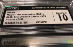 MTG Graded CGC 10 GemMint SLD DRACULA LAND Promo FOIL 2021 Magic Gathering #RPG - Image 2