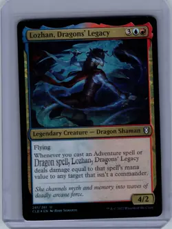 Lozhan, Dragons' Legacy 281 Foil Battle for Baldur's Gate MTG LP - Image 1