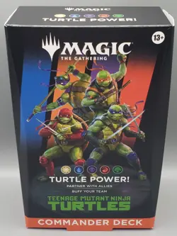 MTG Teenage Mutant Ninja Turtles- Turtle Power Commander Deck-New/Factory Sealed - Image 1