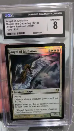 MTG Graded CGC 8 NM/MINT: ANGEL OF JUBILATION Avacyn Restored FOIL 2012 #RPG - Image 1