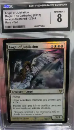 MTG Graded CGC 8 NM/MINT: ANGEL OF JUBILATION Avacyn Restored FOIL 2012 #RPG - Image 2
