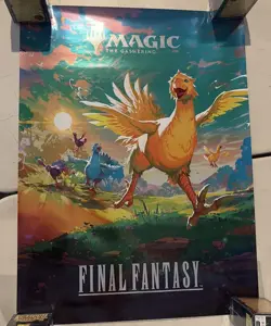 Magic the Gathering Final Fantasy Foil Chocobo Promo Poster - Image 1