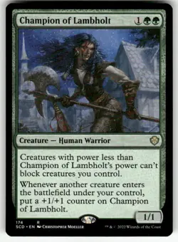CHAMPION OF LAMBHOLT #174 MTG STARTER COMMANDER DECKS RARE - Image 1