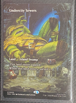 Undercity Sewers (Borderless) TMNT Source Material Regular MTG PZA #20 NM/M - Image 1
