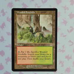 Magic The Gathering Onslaught Land Lot 2 Bloodstained Mire Wooded Foothills - Image 2