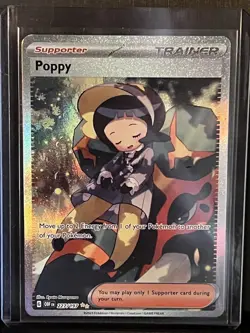 Pokemon TCG Obsidian Flames Poppy 227/197 Special Illustration Rare Trainer Mint - Image 1