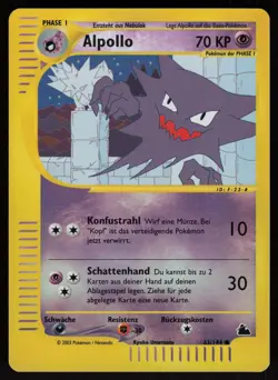 Haunter 63/144 Common GERMAN Skyridge Reverse Holo Pokemon #2 - Image 1