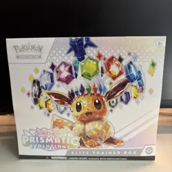 🪩 Pokemon PRISMATIC EVOLUTIONS Elite Trainer Box ETB New Sealed S&V 9 Packs 🪩 - Image 1