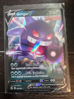 Gengar V 156/264 Holo V Rare Fusion Strike Pokemon Near Mint - Image 1