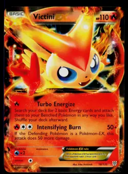 Victini EX - Holo 18/135 Ultra Rare Pokemon Plasma Storm NM - Image 1