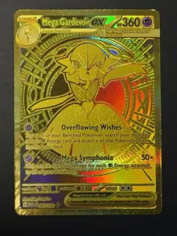 Pokemon Mega Gardevoir EX 187/132: Mega Evolution Holo GOLD - Image 1