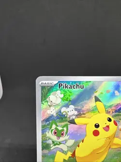 Pokemon PIKACHU SVP 088 Scarlet & Violet Full Art Black Star Promo Paldean Chest - Image 3