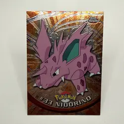 2000 TOPPS Chrome NIDORINO #33 Pokemon Trading Card - Image 1