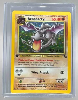 Aerodactyl 1999 Pokemon Fossil 1st Edition #1/62 - Image 1