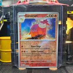 Camerupt Paldean Fates Reverse Holo Pokemon TCG 012/091 Scarlet Violet Uncommon - Image 1