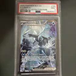 2025 POKEMON BLK EN-BLACK BOLT SPECIAL ILLUSTRATION RARE #165 KYUREM EX PSA 9 - Image 1