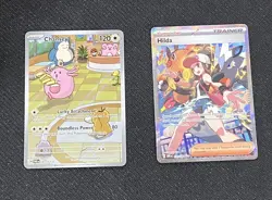 Pokemon Card Lot Special Illustration Rare Hilda 171/086 Chansey 187/167 - Image 1