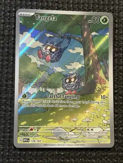 Pokemon Tangela Illustration Rare Holo 178/165 Scarlet & Violet 151 English - Image 1