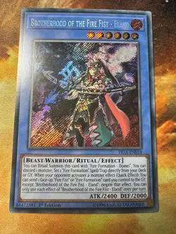| Yugioh Brotherhood of the Fire Fist - Eland FIGA-EN014 1st Secret NM 🔥 | - Image 3