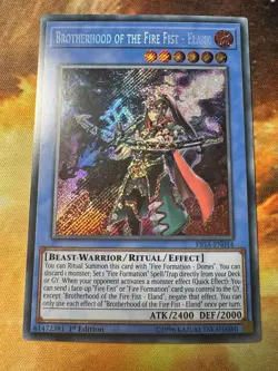 | Yugioh Brotherhood of the Fire Fist - Eland FIGA-EN014 1st Secret NM 🔥 | - Image 4