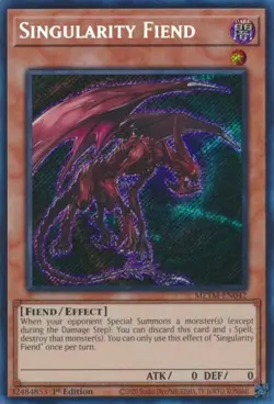 x1 Singularity Fiend - MZTM-EN042 - Secret Rare - 1st Edition Yu-Gi-Oh! M/NM - Image 1