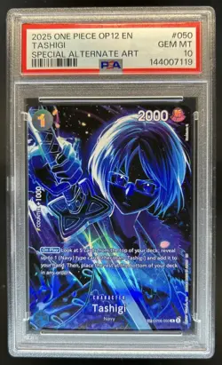2025 One Piece Legacy of the Master Tashigi Special Alt Art #OP06-050 PSA 10 - Image 1