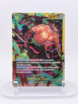 One Piece Roronoa Zoro OP06-118 SEC SR Foil Character Premium Booster NM ENGLISH - Image 1
