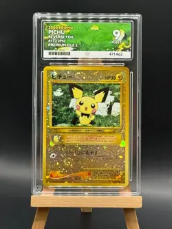 Pichu - 172 - Neo Premium File 2 - Reverse Holo - ACE 9 - Japanese Pokemon - Image 1
