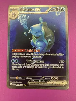 Blastoise ex 200/165 Scarlet & Violet 151 Special Illustration Rare Pokemon Nm - Image 1