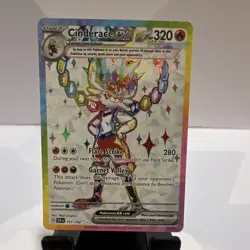 Cinderace ex 157/142 SV07: Stellar Crown Ultra Rare Holo 320 HP Pokemon TCG - Image 1