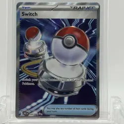 Pokemon TCG Phantasmal Flames Switch #123/094 Full Art Trainer NM - Image 1