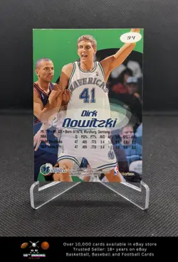 1999-00 SkyBox Apex BASKETBALL #94 Dirk Nowitzki - Image 2