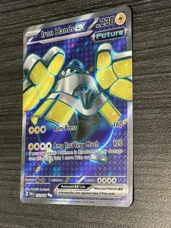 Iron Hands ex 223/182 - Near Mint Sv04: Paradox Rift Holo Full Art Pokemon Tcg - Image 3