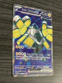 Iron Hands ex 223/182 - Near Mint Sv04: Paradox Rift Holo Full Art Pokemon Tcg - Image 4