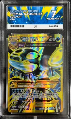 Pokemon Primal Kyogre EX 96/98 Full Art XY Ancient Origins ACE 7 - Image 2