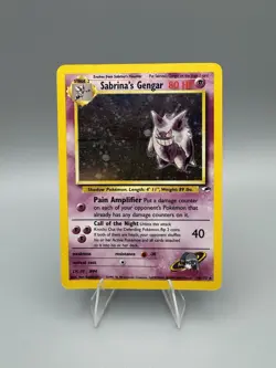Sabrina's Gengar - 14/132 - Pokemon Gym Heroes Unlimited Holo Rare Card WOTC - Image 1