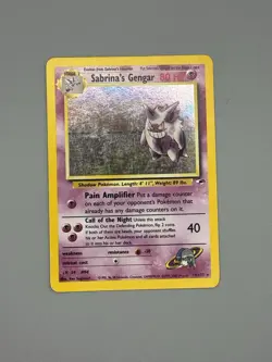 Sabrina's Gengar - 14/132 - Pokemon Gym Heroes Unlimited Holo Rare Card WOTC - Image 3