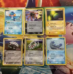 Vintage Pokemon Card Lot Reverse Holo Fire Mudkip - Image 1