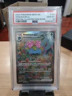 Pokemon TCG Venusaur EX Card 198/165 Scarlet & Violet 151 Sir PSA 10 Gem Mint - Image 1