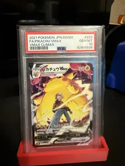 Pikachu VMAX PSA 10 Japanese Pokemon Card 223/184 CSR 2021 Climax s8b Alt Art - Image 1