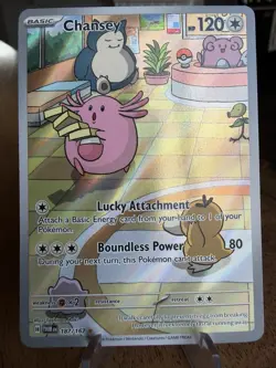 Chansey 187/167 IR Illustration Rare SV06 Twilight Masquerade Pokemon Card NM - Image 1