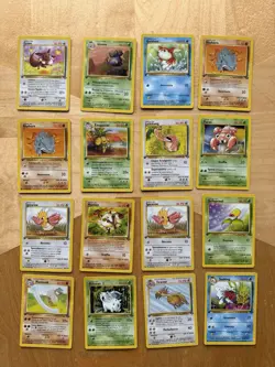 Vintage 1999 Italian 1st Edition Pokemon Card Lot Jungle 16 Cards - Image 1