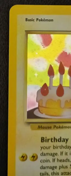 Pokemon TCG ______'s Pikachu Birthday #24 Black Star Promo Card WOTC Holo - Image 3