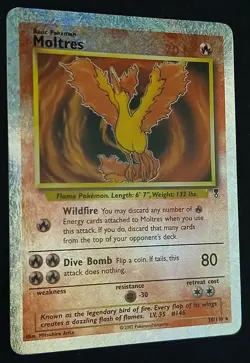 Moltres #30/110 Reverse Holo Pokemon TCG Card Legendary Collection 2002 - Image 1