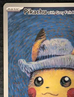Pikachu with Grey Felt Hat Promo Card - Pokemon x Van Gogh SVP 085 LP - Image 4
