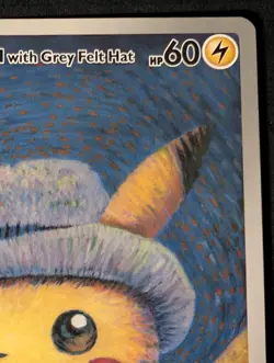 Pikachu with Grey Felt Hat Promo Card - Pokemon x Van Gogh SVP 085 LP - Image 5