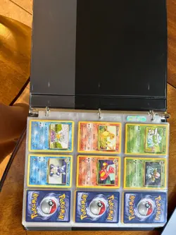 Vintage Pokemon Card Collection Binder 150+ Cards- 100+ Different- with Holo MuK - Image 1