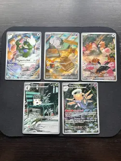 Pokemon Card Lot 5x IR Full Art Tornadus Espurr Spearow Spewpa Shedinja - Image 1